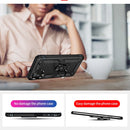For Samsung Galaxy A22 4G Shockproof TPU + PC Protective Case with 360 Degree Rotating Holder(Black)