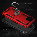 For Samsung Galaxy A22 4G Shockproof TPU + PC Protective Case with 360 Degree Rotating Holder(Red)
