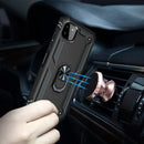 For Samsung Galaxy A22 5G Shockproof TPU + PC Protective Case with 360 Degree Rotating Holder(Black)