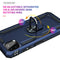 For Samsung Galaxy A22 5G Shockproof TPU + PC Protective Case with 360 Degree Rotating Holder(Blue)