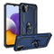 For Samsung Galaxy A22 5G Shockproof TPU + PC Protective Case with 360 Degree Rotating Holder(Blue)