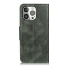 Mirren Crazy Horse Texture Horizontal Flip Leather Case with Holder & Card Slots & Wallet For iPhone 13 Pro(Green)