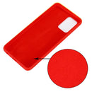 For OPPO A74 4G / F19 Pure Color Liquid Silicone Shockproof Full Coverage Case(Red)