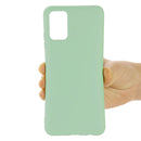 For OPPO A74 4G / F19 Pure Color Liquid Silicone Shockproof Full Coverage Case(Green)