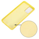 For OPPO A74 4G / F19 Pure Color Liquid Silicone Shockproof Full Coverage Case(Yellow)