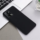 For OPPO A74 4G / F19 Pure Color Liquid Silicone Shockproof Full Coverage Case(Black)