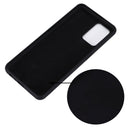 For OPPO A74 4G / F19 Pure Color Liquid Silicone Shockproof Full Coverage Case(Black)