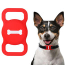 Shockproof Anti-scratch Silicone Case Protective Cover, Style: Bones, Model:For AirTag(Red)
