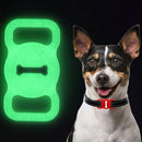 Shockproof Anti-scratch Silicone Case Protective Cover, Style: Bones, Model:For AirTag(Luminous Green)