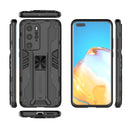 For Huawei P40 Supersonic PC + TPU Shock-proof Protective Case with Holder(Black)
