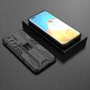 For Huawei P40 Supersonic PC + TPU Shock-proof Protective Case with Holder(Black)