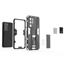 For Huawei P40 Supersonic PC + TPU Shock-proof Protective Case with Holder(Black)