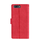 For OnePlus 5 Skin Feel Crocodile Texture Magnetic Clasp Horizontal Flip PU Leather Case with Holder & Card Slots & Wallet(Red)