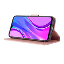 For Xiaomi Redmi 9 Embossed Lucky Tree Horizontal Flip Leather Case with Holder & Card Slot & Wallet & Lanyard(Rose Gold)