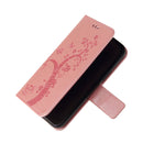 For Xiaomi Redmi 9 Embossed Lucky Tree Horizontal Flip Leather Case with Holder & Card Slot & Wallet & Lanyard(Rose Gold)