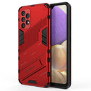 For Samsung Galaxy A32 4G Punk Armor 2 in 1 PC + TPU Shockproof Case with Invisible Holder(Red)