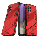 For Samsung Galaxy A32 4G Punk Armor 2 in 1 PC + TPU Shockproof Case with Invisible Holder(Red)