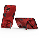 For Samsung Galaxy A32 4G Punk Armor 2 in 1 PC + TPU Shockproof Case with Invisible Holder(Red)