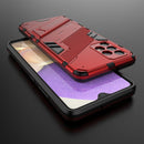 For Samsung Galaxy A32 4G Punk Armor 2 in 1 PC + TPU Shockproof Case with Invisible Holder(Red)