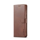 For Samsung Galaxy A03s 164mm LC.IMEEKE Calf Texture Horizontal Flip Leather Case with Holder & Card Slots & Wallet(Brown)