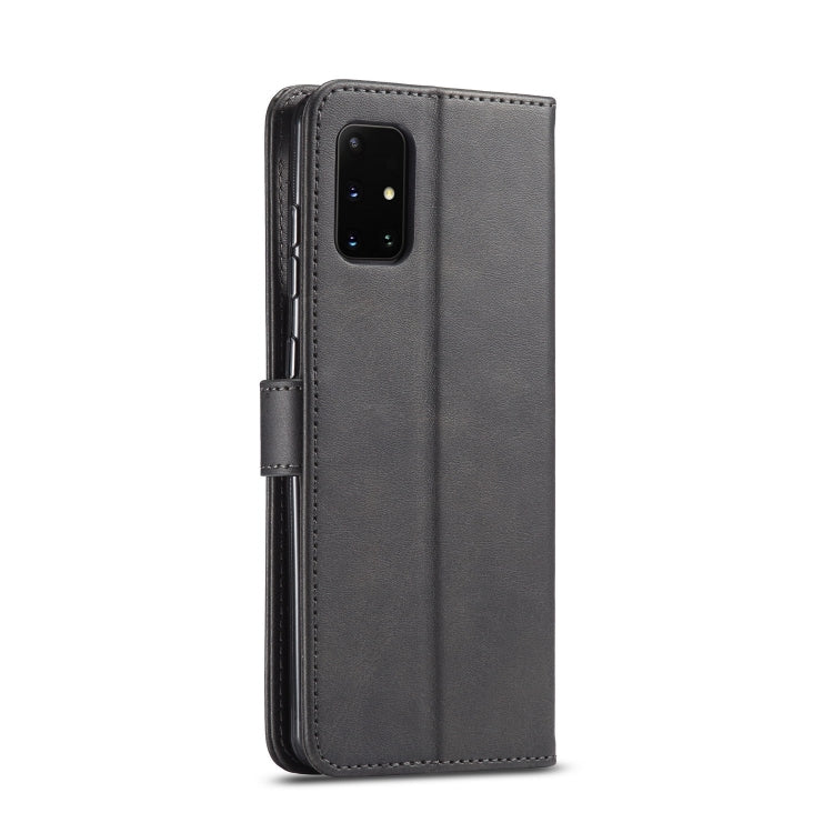For Samsung Galaxy A03s 164mm LC.IMEEKE Calf Texture Horizontal Flip Leather Case with Holder & Card Slots & Wallet(Black)