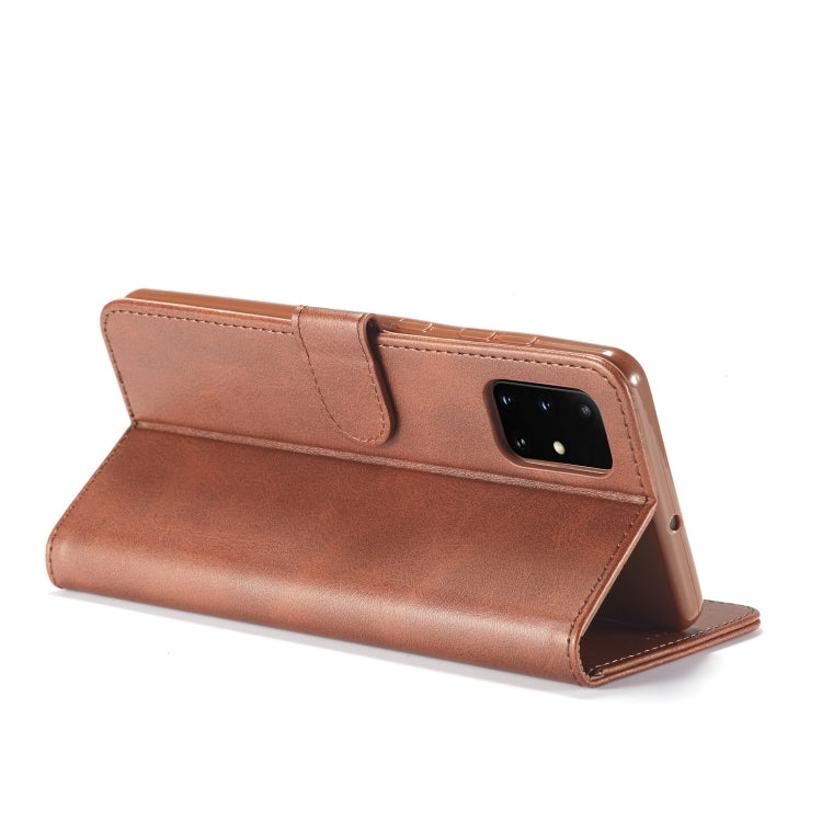 For Samsung Galaxy A03s 164mm LC.IMEEKE Calf Texture Horizontal Flip Leather Case with Holder & Card Slots & Wallet(Black)