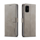 For Samsung Galaxy A03s 164mm LC.IMEEKE Calf Texture Horizontal Flip Leather Case with Holder & Card Slots & Wallet(Grey)