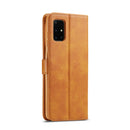 For Samsung Galaxy A03s 164mm LC.IMEEKE Calf Texture Horizontal Flip Leather Case with Holder & Card Slots & Wallet(Yellow)