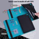 Lace Flower Embossing Pattern Horizontal Flip Leather Case with Holder & Card Slots & Wallet & Photo Frame & Sleep / Wake-up Function For iPad 9.7 2018 / 9.7 2017 / Air 2 / Air(Blue)