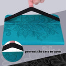 Lace Flower Embossing Pattern Horizontal Flip Leather Case with Holder & Card Slots & Wallet & Photo Frame & Sleep / Wake-up Function For iPad 9.7 2018 / 9.7 2017 / Air 2 / Air(Blue)
