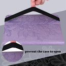 Lace Flower Embossing Pattern Horizontal Flip Leather Case with Holder & Card Slots & Wallet & Photo Frame & Sleep / Wake-up Function For iPad 9.7 2018 / 9.7 2017 / Air 2 / Air(Purple)