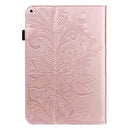 Lace Flower Embossing Pattern Horizontal Flip Leather Case with Holder & Card Slots & Wallet & Photo Frame & Sleep / Wake-up Function For iPad 9.7 2018 / 9.7 2017 / Air 2 / Air(Rose Gold)