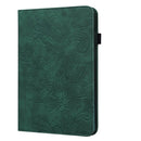 Lace Flower Embossing Pattern Horizontal Flip Leather Case with Holder & Card Slots & Wallet & Photo Frame & Sleep / Wake-up Function For Samsung Galaxy Tab S6 Lite SM-P610/SM-P615(Green)