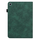Lace Flower Embossing Pattern Horizontal Flip Leather Case with Holder & Card Slots & Wallet & Photo Frame & Sleep / Wake-up Function For Samsung Galaxy Tab S6 Lite SM-P610/SM-P615(Green)