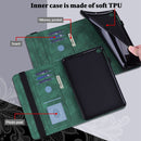 Lace Flower Embossing Pattern Horizontal Flip Leather Case with Holder & Card Slots & Wallet & Photo Frame & Sleep / Wake-up Function For Samsung Galaxy Tab S6 Lite SM-P610/SM-P615(Green)