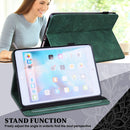 Lace Flower Embossing Pattern Horizontal Flip Leather Case with Holder & Card Slots & Wallet & Photo Frame & Sleep / Wake-up Function For Samsung Galaxy Tab S6 Lite SM-P610/SM-P615(Green)