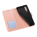For Huawei P30 Skin Feel Embossed Sunflower Horizontal Flip Leather Case with Holder & Card Slots & Wallet & Lanyard(Rose Gold)