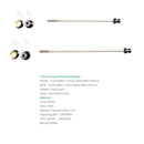 BIKERSAY Bicycle Skewers Quick Release Titanium Axle QR Wheel Hub Skewer For MTB Bicycle, Model:QR004