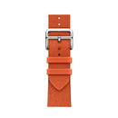 Two-color Nylon Braid Watch Band For Apple Watch Series 7 41mm / 6 & SE & 5 & 4 40mm / 3 & 2 & 1 38mm(Orange)