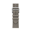 Two-color Nylon Braid Watch Band For Apple Watch Series 7 41mm / 6 & SE & 5 & 4 40mm / 3 & 2 & 1 38mm(Grey)
