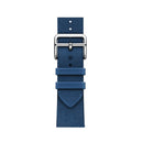 Two-color Nylon Braid Watch Band For Apple Watch Series 7 41mm / 6 & SE & 5 & 4 40mm / 3 & 2 & 1 38mm(Blue)