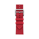 Two-color Nylon Braid Watch Band For Apple Watch Series 7 41mm / 6 & SE & 5 & 4 40mm / 3 & 2 & 1 38mm(Rose Red)