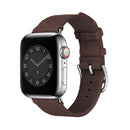 Two-color Nylon Braid Watch Band For Apple Watch Series 7 41mm / 6 & SE & 5 & 4 40mm / 3 & 2 & 1 38mm(Dark Brown)