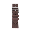 Two-color Nylon Braid Watch Band For Apple Watch Series 7 41mm / 6 & SE & 5 & 4 40mm / 3 & 2 & 1 38mm(Dark Brown)