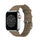 Two-color Nylon Braid Watch Band For Apple Watch Series 7 45mm / 6 & SE & 5 & 4 44mm / 3 & 2 & 1 42mm(Light Khaki)