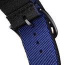Two-color Nylon Braid Watch Band For Apple Watch Series 7 45mm / 6 & SE & 5 & 4 44mm / 3 & 2 & 1 42mm(Grey)