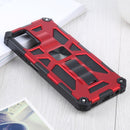 For Samsung Galaxy A03s 166.6mm Shockproof TPU + PC Magnetic Protective Case with Holder(Red)