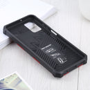 For Samsung Galaxy A03s 166.6mm Shockproof TPU + PC Magnetic Protective Case with Holder(Red)