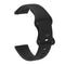 For Huawei Watch 2 Internal Reverse Buckle Silicone Watch Band, Size:20mm(Black)