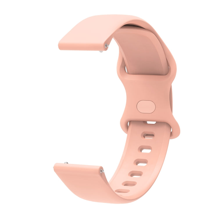For Huawei Watch 2 Internal Reverse Buckle Silicone Watch Band, Size:20mm(Pink)